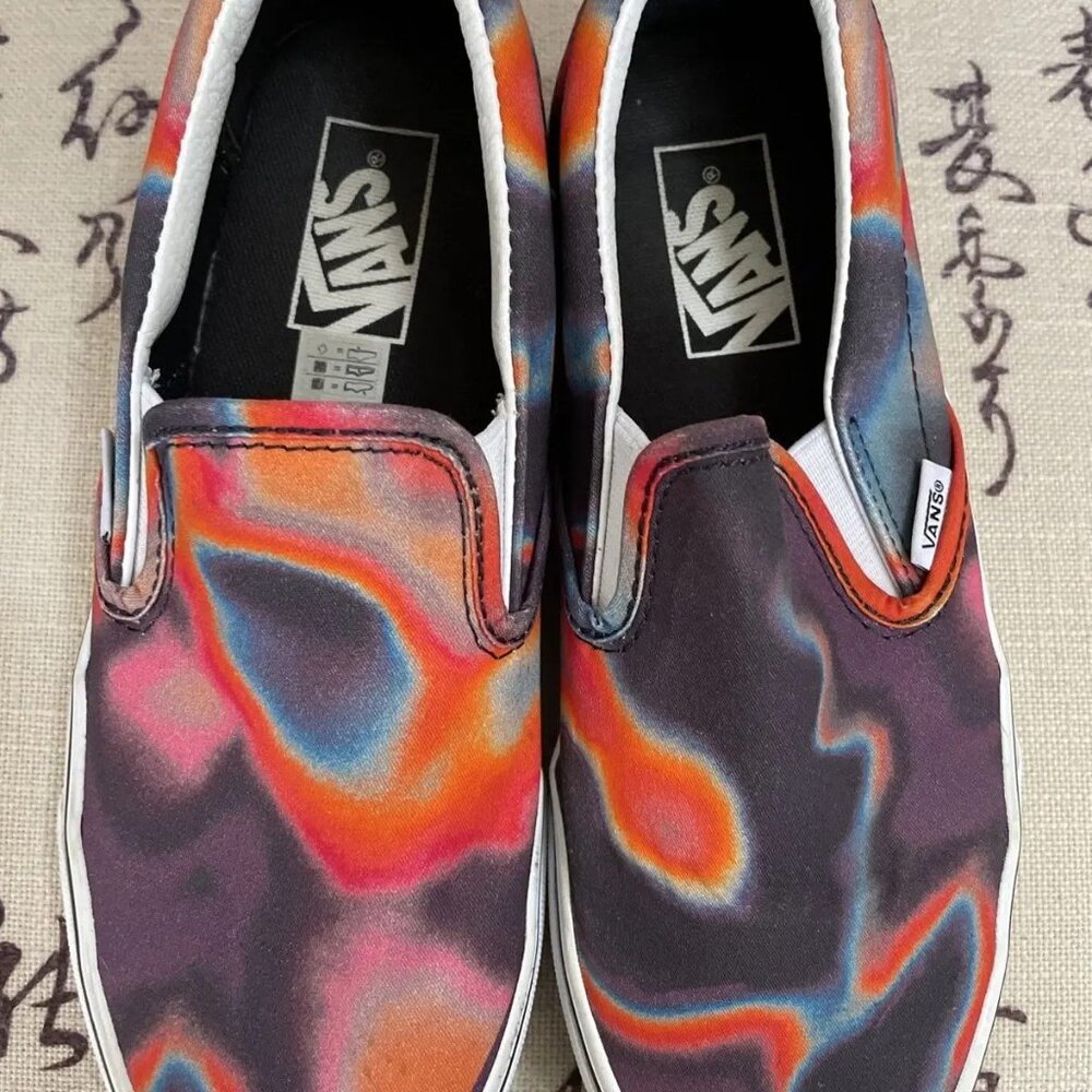 VANS Psychedelic Tie-Dye Slip-Ons NWOT Men's